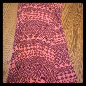 Pink maxi skirt